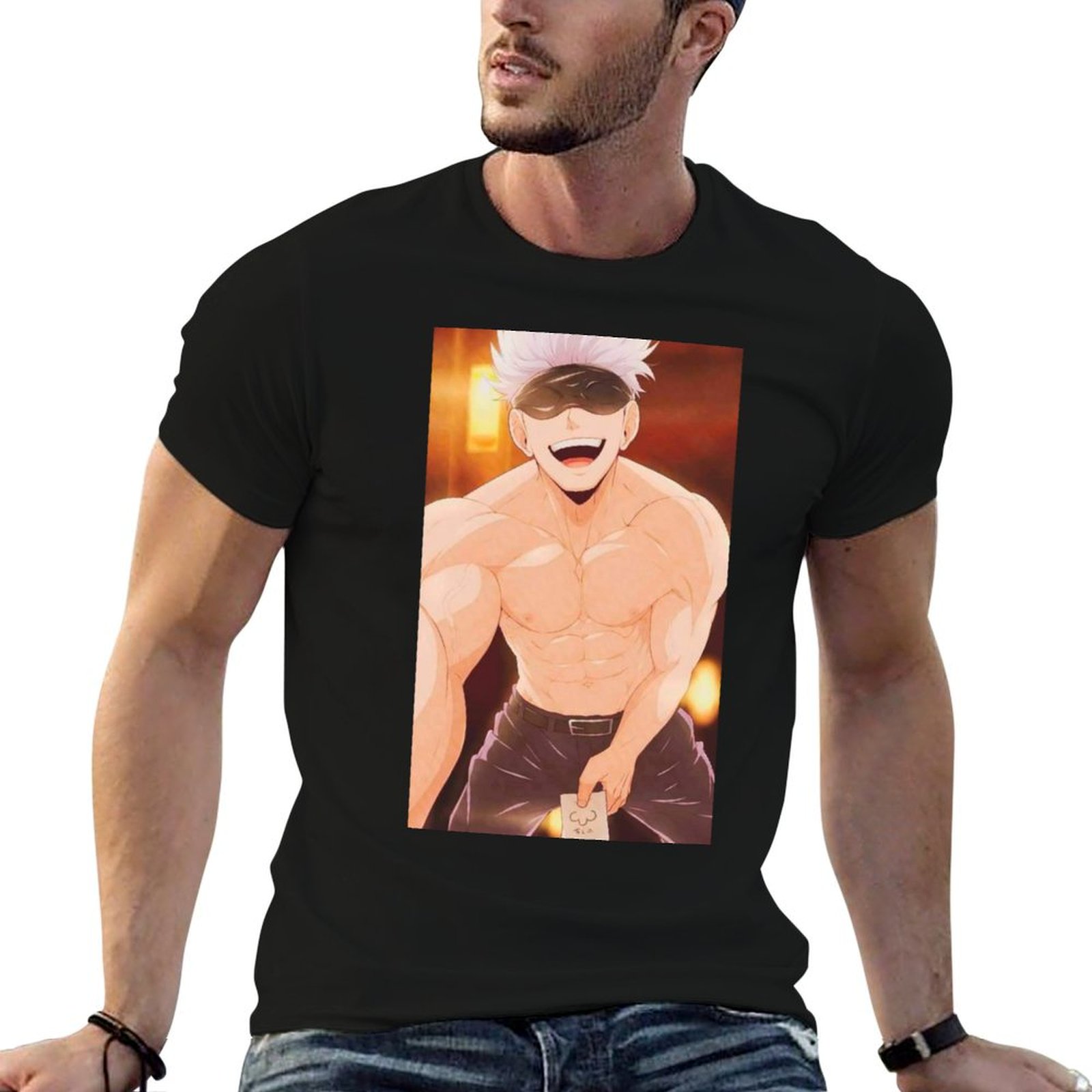 Anime Merchandise T-Shirts - Gojo Satoru Merchandise T-Shirt, T-Shirts für