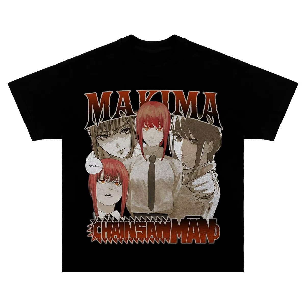 Anime Merchandise T-Shirts - 2025, japanischer Stil, Zusammenarbeit, Kettensägenmann, Merchandise,