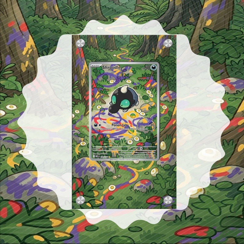 Anime Merchandise For Girls - Kunstvoller Acryl-Schutzbehälter für Pokémon Shroodle Karten,