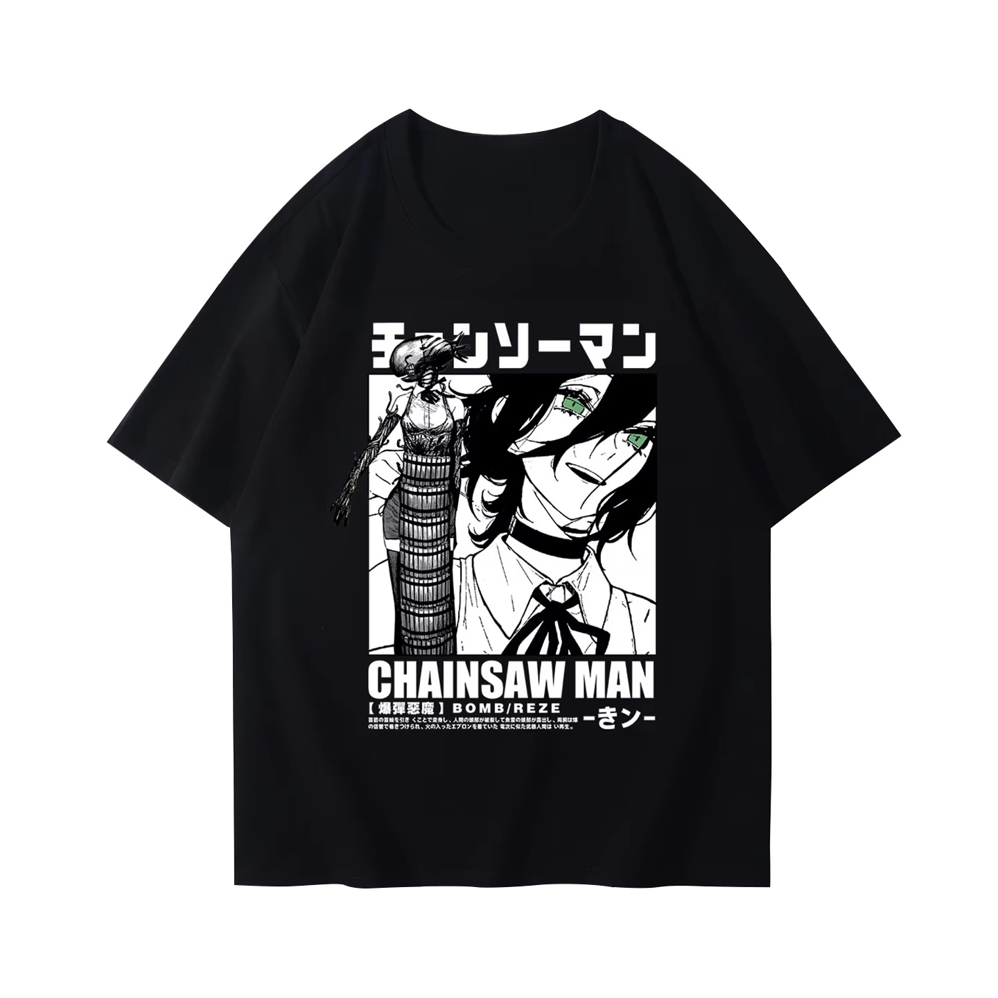 Anime Merchandise T-Shirts - Mode Winter und Herbst Kettensäge T-shirt