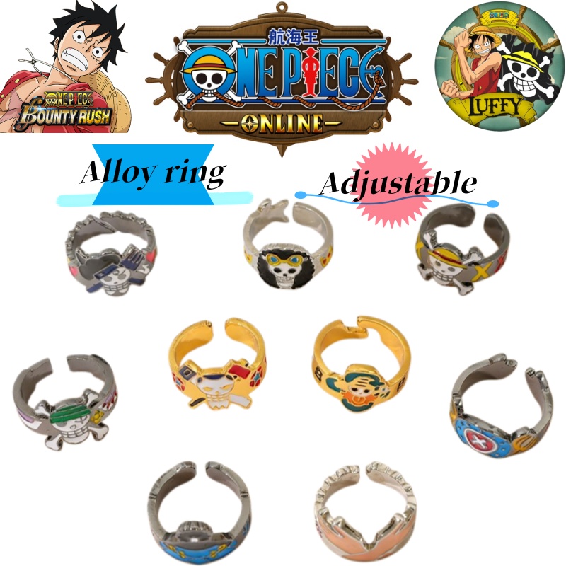 Luffy Anime Merchandise - One Piece Anime Kreative Merchandise-Ringe: Strohhut-Piraten