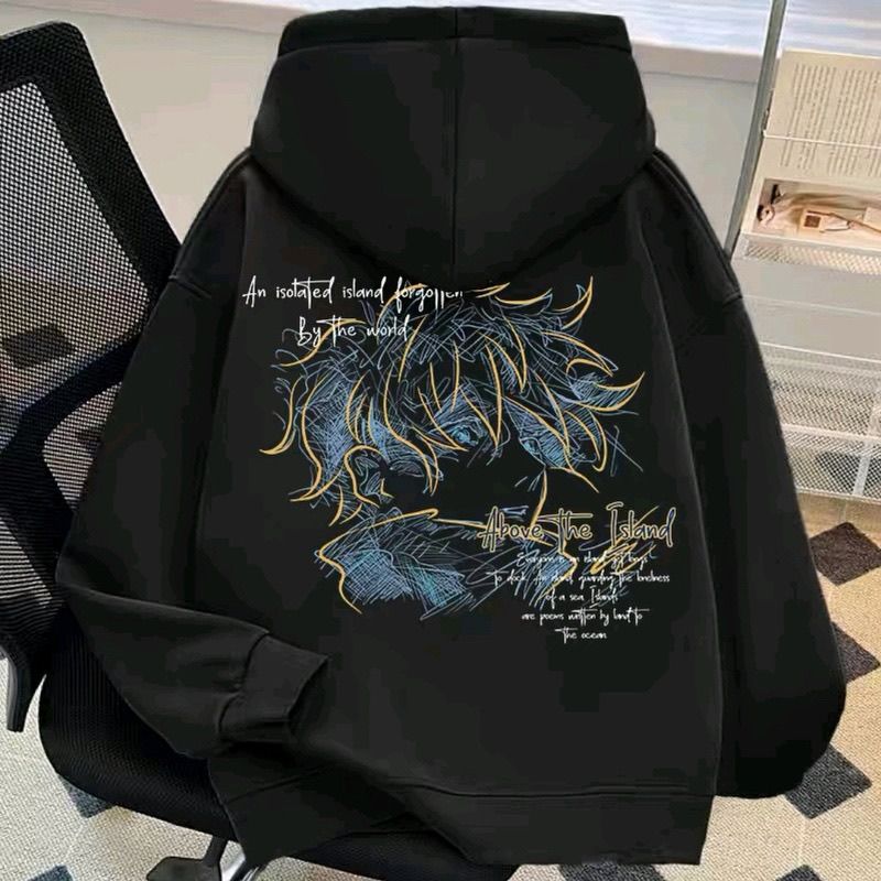 Anime Merchandise T-Shirts - Jujutsu Kaisen Anime Merchandise Niedlicher Cartoon-Studenten-Hoodie,
