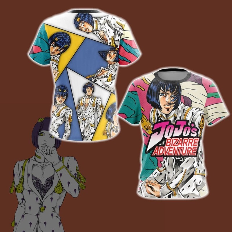 Anime Merchandise T-Shirts - 2026 Neues JOJO Golden Wind Bruno