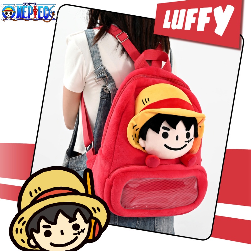 Luffy Anime Merchandise - One Piece Rucksack Cartoon Monkey D.
