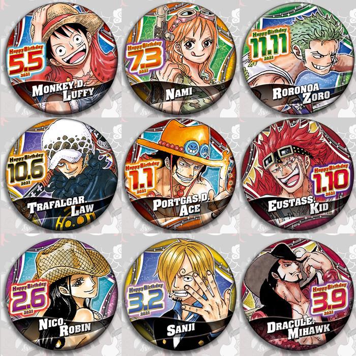 Luffy Anime Merchandise - One Piece Anime Abzeichen Pin Set
