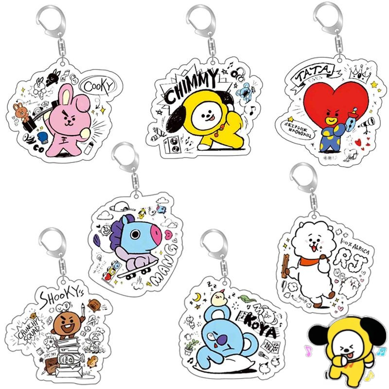 BT21 Anime Cartoon süßer Acryl – Anime Merchandise For Girls Bewertung und Preis