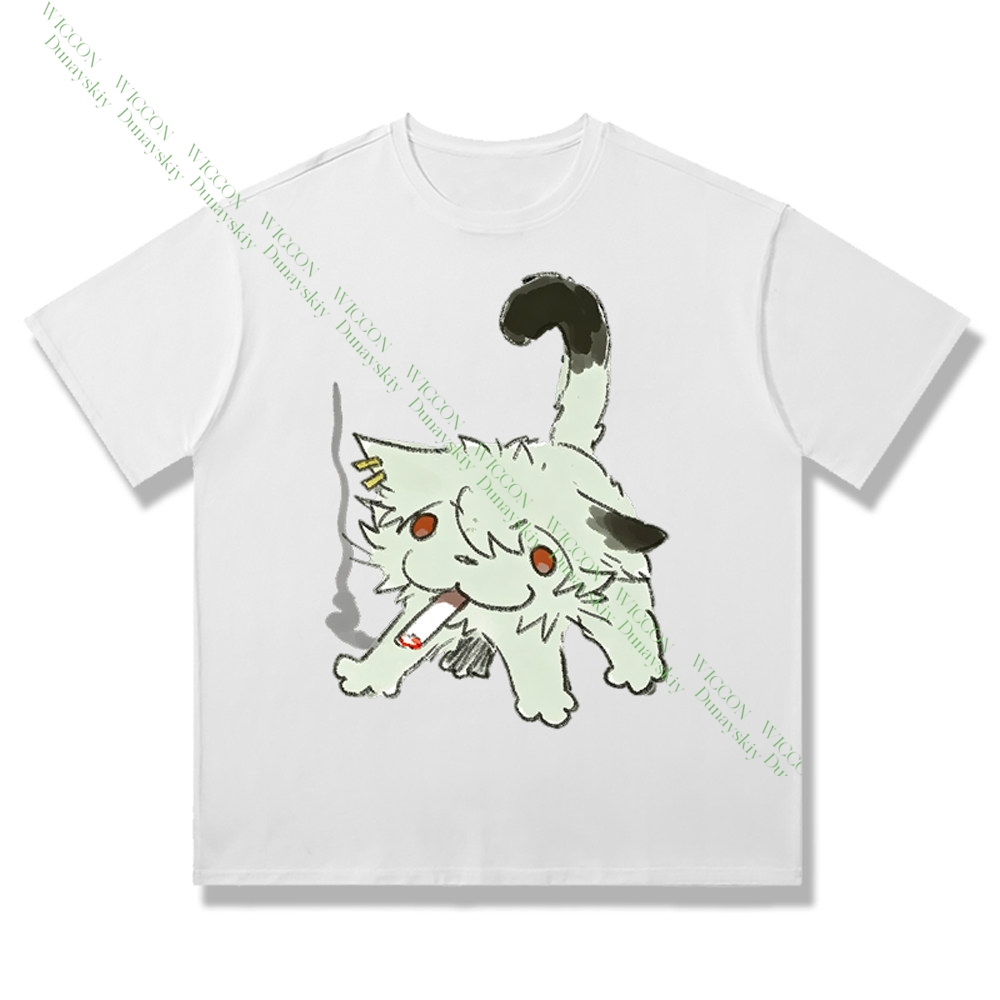 Chainsmoker Cat Yaniko Satou N – Anime Merchandise T-Shirts Bewertung und Preis
