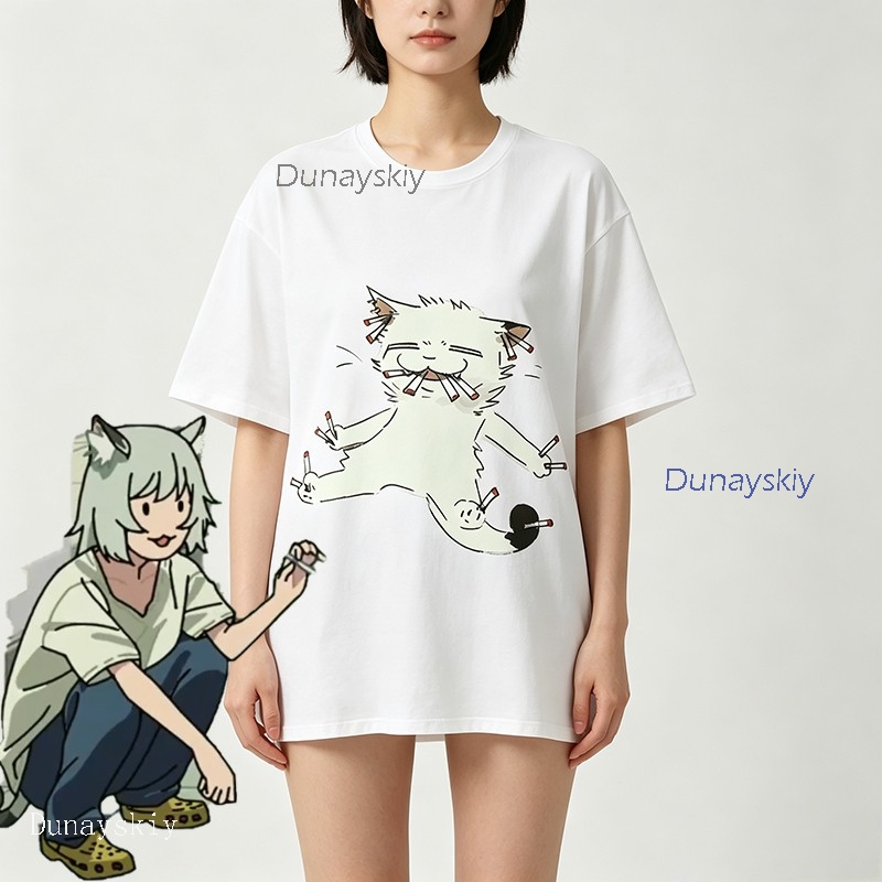 YesOk Chainsmoker Cat Yaniko S – Anime Merchandise T-Shirts Bewertung und Preis